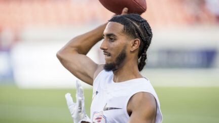 Flag football QB Darrell Doucette