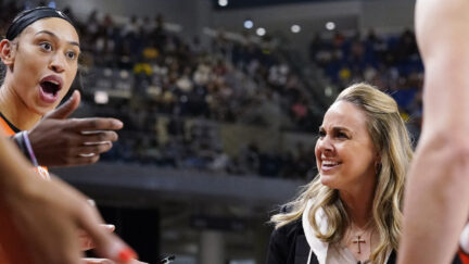 Dearica Hamby and Becky Hammon