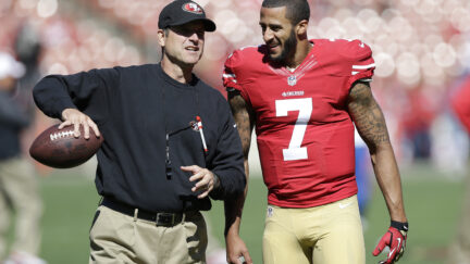 Jim Harbaugh and Colin Kaepernick