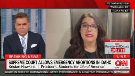 Jim Acosta and Kristan Hawkins