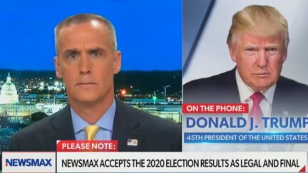 Corey Lewandowski and Donald Trump