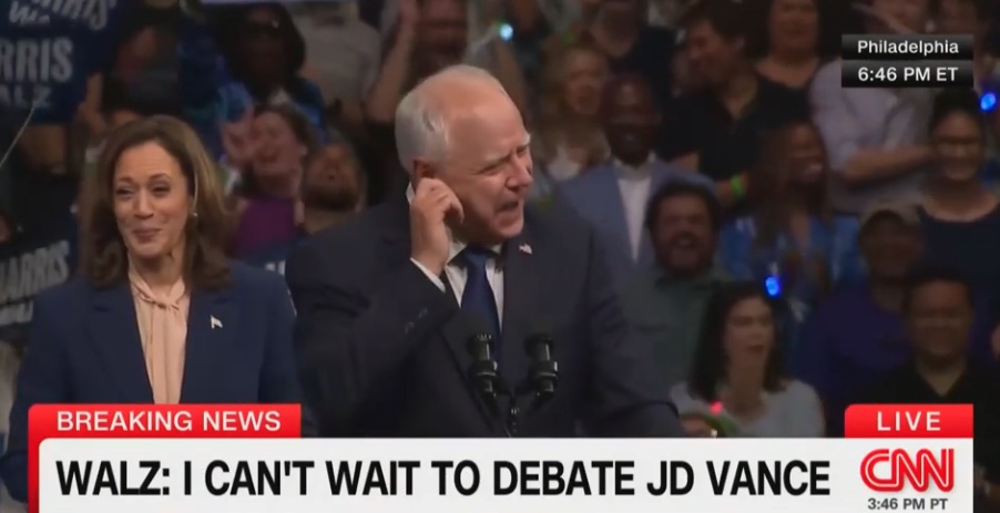 Tim Walz couch joke