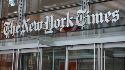 New York Times sign