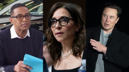 Don Lemon, Linda Yaccarino and Elon Musk
