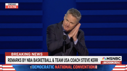 Steve Kerr does Steph Curry's 